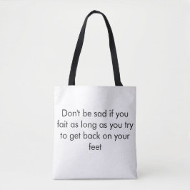 "De Motivatie Canvas tas" Tote Bag