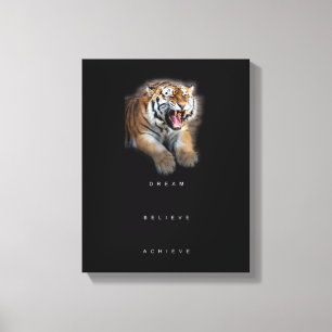 De motivatie droom van het Citaat gelooft bereiken Canvas Afdruk