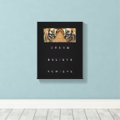 De motivatie droom van het Citaat gelooft bereiken Canvas Afdruk (Insitu (Houten vloer))