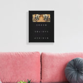 De motivatie droom van het Citaat gelooft bereiken Canvas Afdruk (Insitu (Woonkamer))