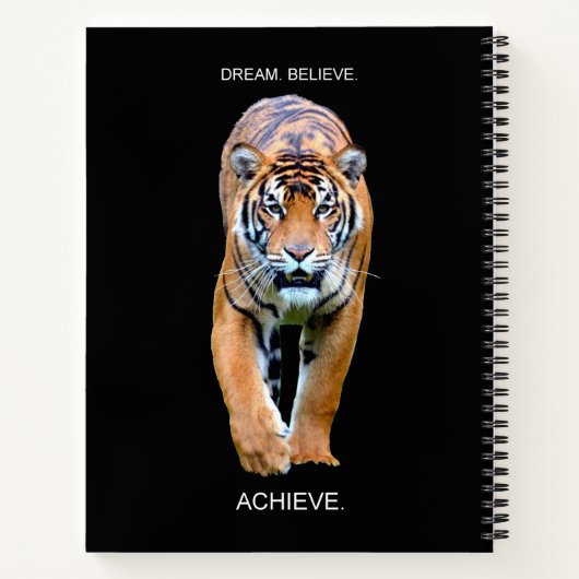 De motivatie droom van het Citaat gelooft bereiken Notitieboek (Achterkant)