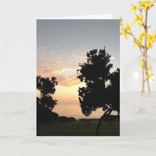 De motivatie Kaart van de Zonsondergang (Gele Bloem)