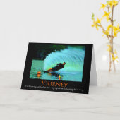 De motivatie (kleurrijke) kaart van het waterskiën (Gele Bloem)