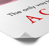 De Motivatie Retro Baseball Pop Art bereiken Poster (Hoek)