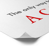 De Motivatie Retro Baseball Pop Art bereiken Poster (Hoek)