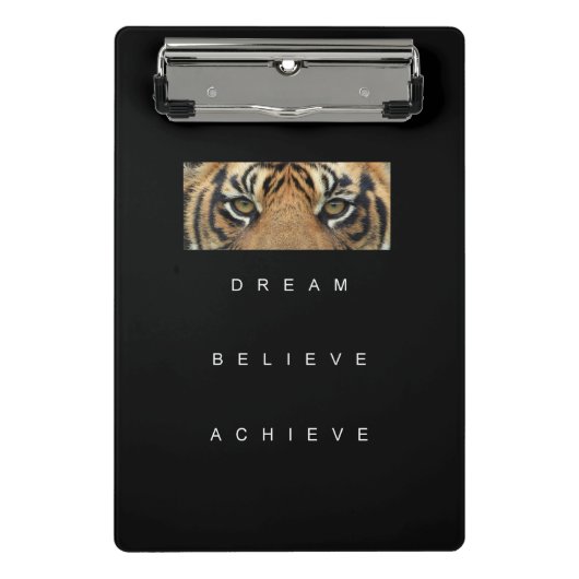 De Motivatie Tijdopslagtijger van het Citaat van d Mini Klembord (Voorkant)