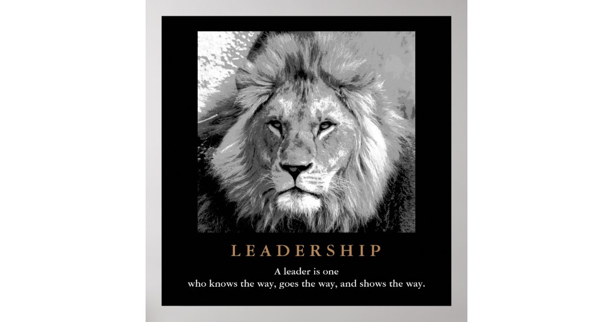 De motivatie Trots van de Leeuw van het Citaat van Poster