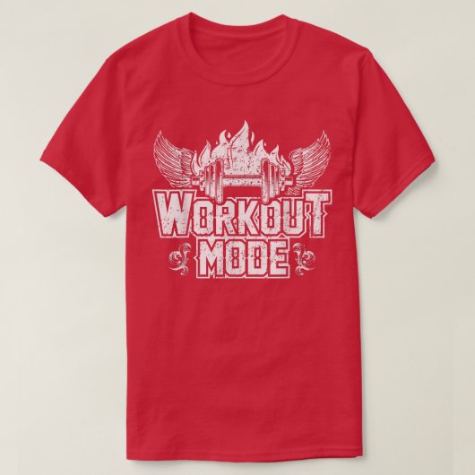 De Motivatie van de Modus van de Bodybuilding Gym T-shirt (Design voorkant)
