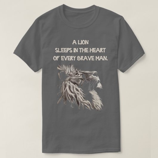 De Motivatie van het Man Bedrijfs van de Leon Shir T-shirt (Design voorkant)