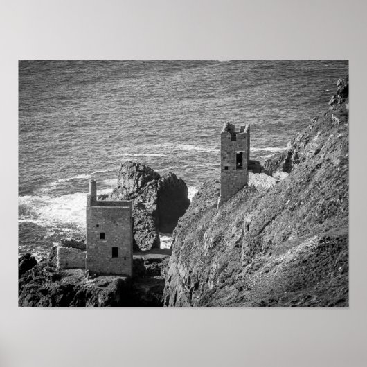 De motoren van de Kroonmijnen, Botallack, Cornwall Poster (Voorkant)