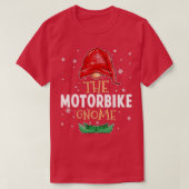 De motorfamilie Gnome past kerstmis uit T-shirt (Design voorkant)