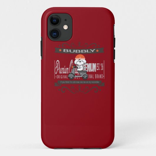 De motorfiets van Bubble Case-Mate iPhone Case (Achterkant)