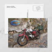 De Motorfiets van de voorhoede Briefkaart (Voorkant / Achterkant)