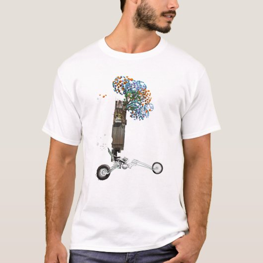 De motorfiets van het boomhuis t-shirt (Voorkant)