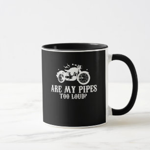 De motorfietser is mijn pijpen te luid mok