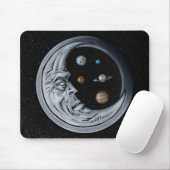 De motorhouder, ogen van het universum muismat (Met muis)