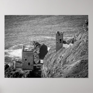 De motorhuizen voor de Crown Mines, Botallack, Cor Poster