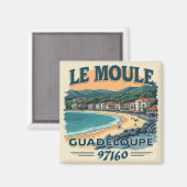 DE MOULE GUADELOUPE MAGNEET (Voorkant / Achterkant)