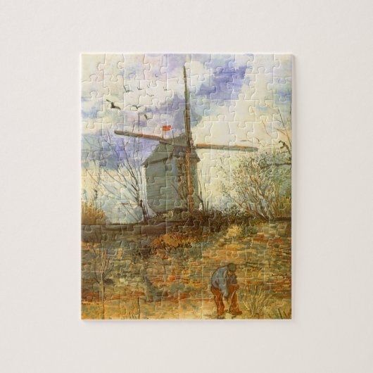 De Moulin Galette door Vincent van Gogh, Molens Legpuzzel (Verticaal)