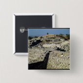 De Mound Hissarlik, de locatie van Vierkante Button 5,1 Cm (Voorkant /achterkant)