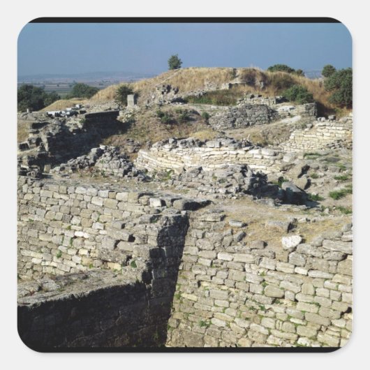 De Mound Hissarlik, de locatie van Vierkante Sticker (Voorkant)