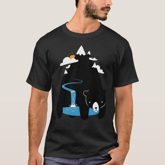 De Mountain Bear vrienden T-shirt (Voorkant)