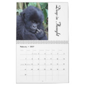 De Mountain Gorilla in Close / No US Feestdagen Kalender (Feb 2027)