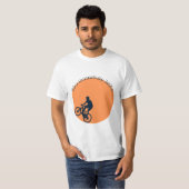 De mountainbike. t-shirt (Voorkant volledig)
