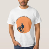De mountainbike. t-shirt (Voorkant)