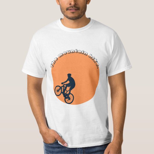 De mountainbike. t-shirt (Voorkant)