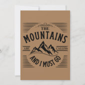 DE MOUNTAINEN ROEPEN EN IK MOET GAAN KAART (Voorkant)