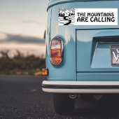 DE MOUNTAINS ROEPEN VEELEIDINGcamper RVing Bumpersticker