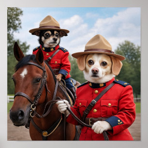 "De Mounties komen eraan" Poster