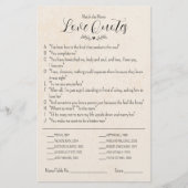 De Movie Love Quotes Wedding Table Game aanpassen (Voorkant)