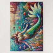 De Mozaïek van de Zeemeermin Marine Dance Legpuzzel (Verticaal)