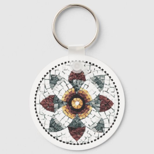 De mozaïekknoop van de Collectie sleutelhanger (Voorkant)