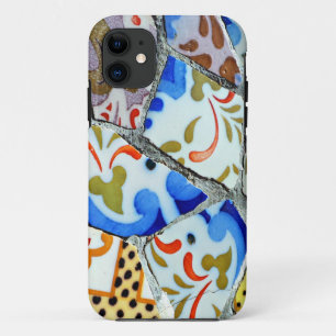De mozaïektegels van Park Guell van Gaudi iPhone 11 Hoesje