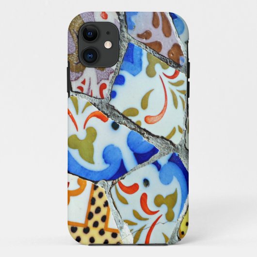 De mozaïektegels van Park Guell van Gaudi Case-Mate iPhone Case (Achterkant)