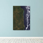 De Mozambikaanse kust Canvas Afdruk (Insitu (Houten vloer))