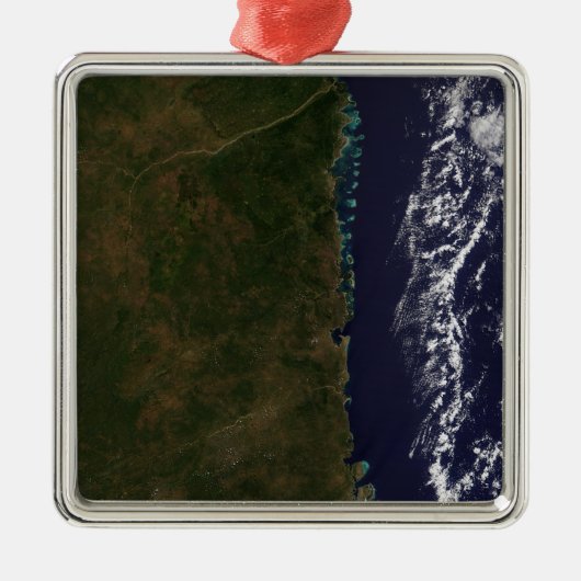 De Mozambikaanse kust Metalen Ornament (Voorkant)