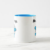 De Mr. Men | Mr. Bump is een Kluns Tweekleurige Koffiemok (Center)