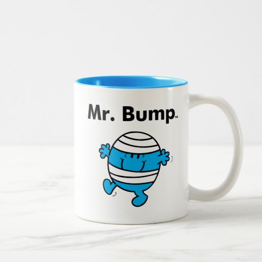 De Mr. Men | Mr. Bump is een Kluns Tweekleurige Koffiemok (Rechts)