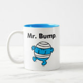 De Mr. Men | Mr. Bump is een Kluns Tweekleurige Koffiemok (Links)
