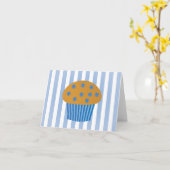 De Muffin van de bosbes Kaart (Gele Bloem)
