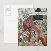 De Mughal Keizer Babur Briefkaart (Voorkant / Achterkant)