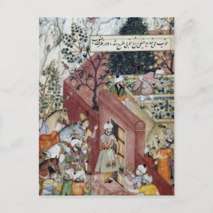 De Mughal Keizer Babur Briefkaart