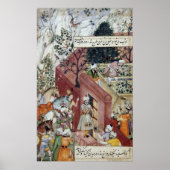 De mughal keizer Babur Poster (Voorkant)