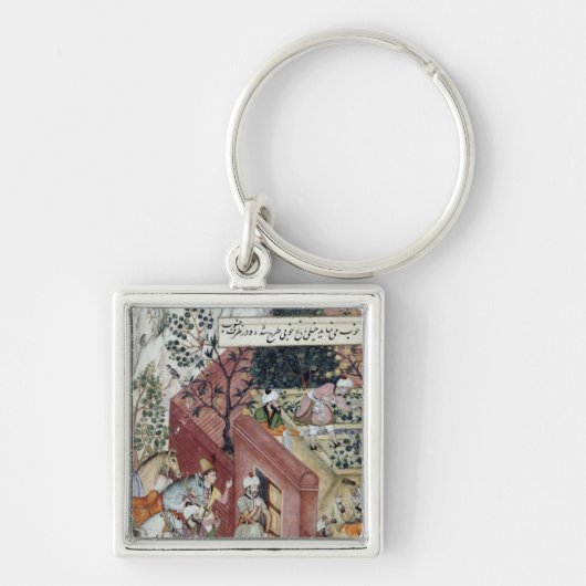 De mughal keizer Babur Sleutelhanger (Voorkant)