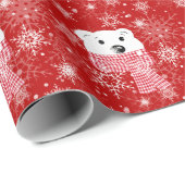 De muilkorf van een polair beer, Kerstmis Cadeaupapier (Rol Hoek)