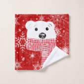 De muilkorf van een pooldoek, kerstkeuken... bad handdoek (Wasdoekje)